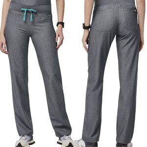 FIGS-Women's Livingston Basic Scrub Pants ~ Yoga Waistband, 2 Pockets ~ size Lg
